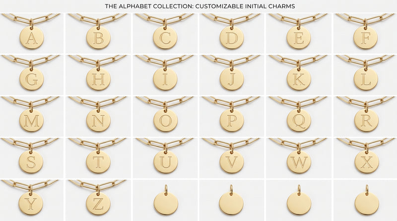 Bracelet Femme Trombone Médaille Initiale