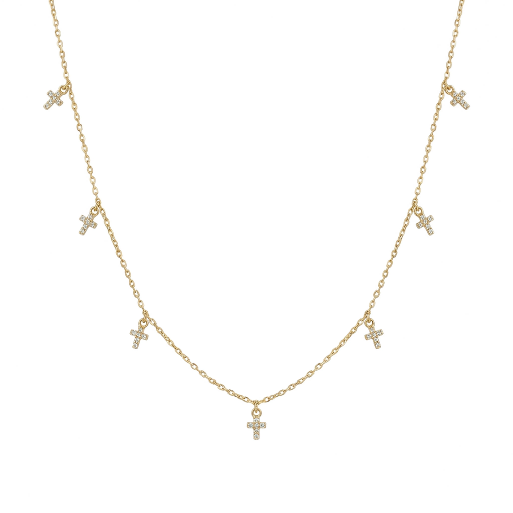 Collier Croix Multiples