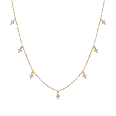 Collier Croix Multiples
