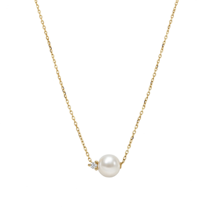 Collier Femme Perle & Zircone
