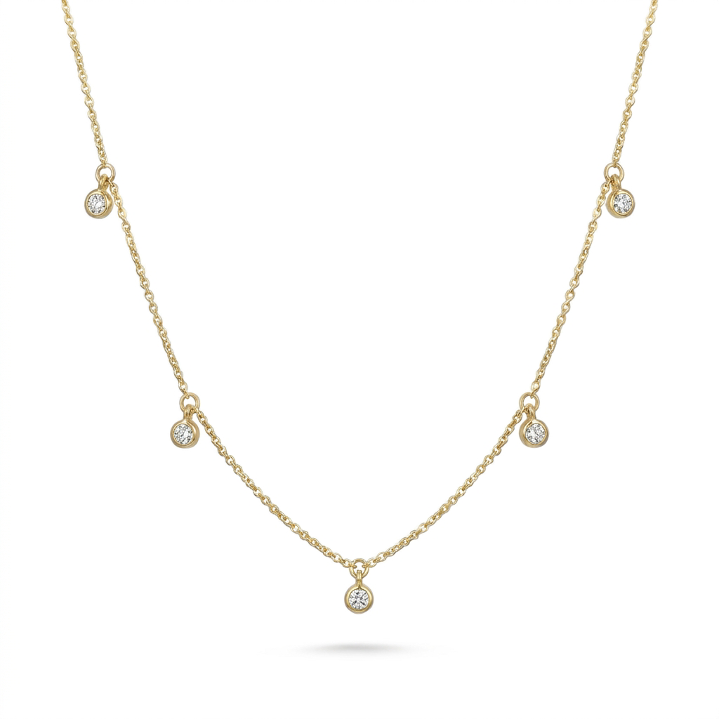Collier Solitaire Or Massif