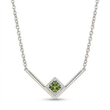 Collier Angulaire Péridot