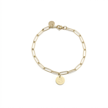 Bracelet Trombone Personnalisé — Plaqué Or 18 Carats
