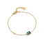Bracelet Croix & Émeraude