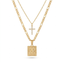 Ensemble Foi & Éclat — Collier Croix + Médaille Personnalisée