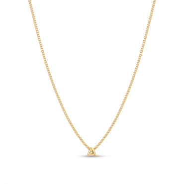 Collier Femme Initiale Mini Plaqué Or