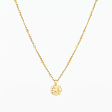 Collier Femme Pièce Ronde Or