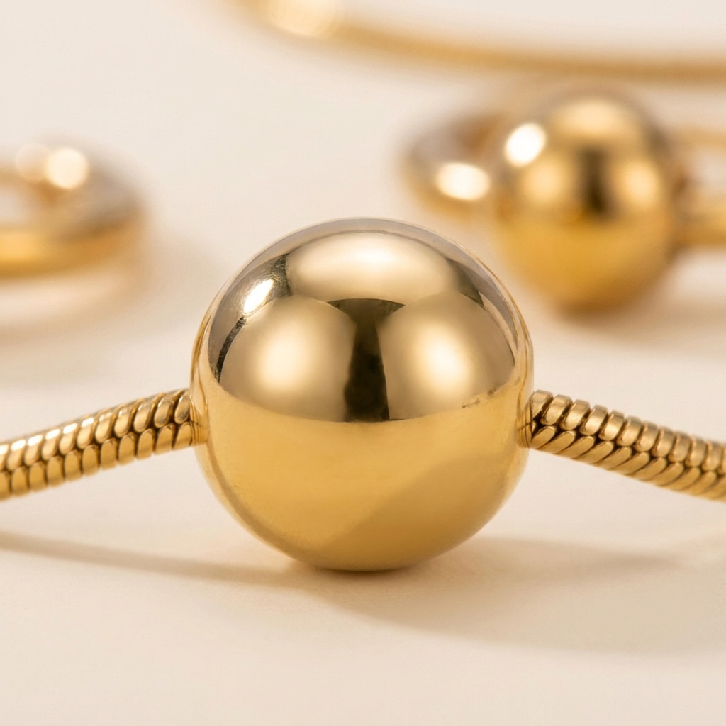 Parure Boules Dorées