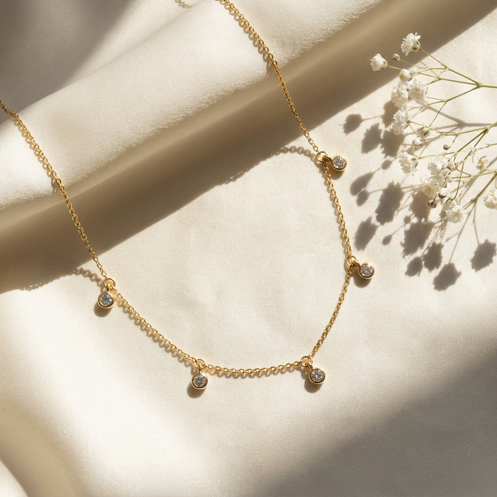 Collier Solitaire Or Massif