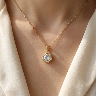 Collier Solitaire Vintage