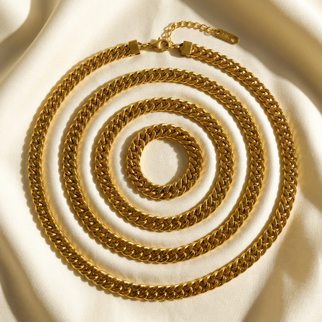 Collier Chaîne Épi Doré