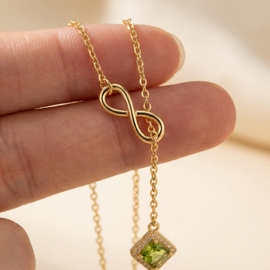 Collier Infini — Symbole de Vie et d'Amour Éternel