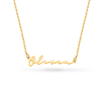 Collier Femme Prénom Signature (Or)