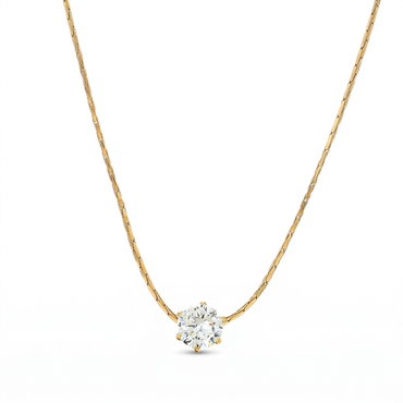 Collier Femme Solitaire Zircon